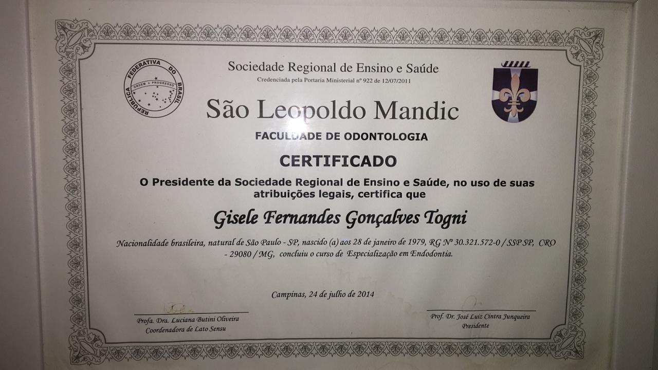 Odontologia, Faculdade São Leopoldo Mandic - 2014